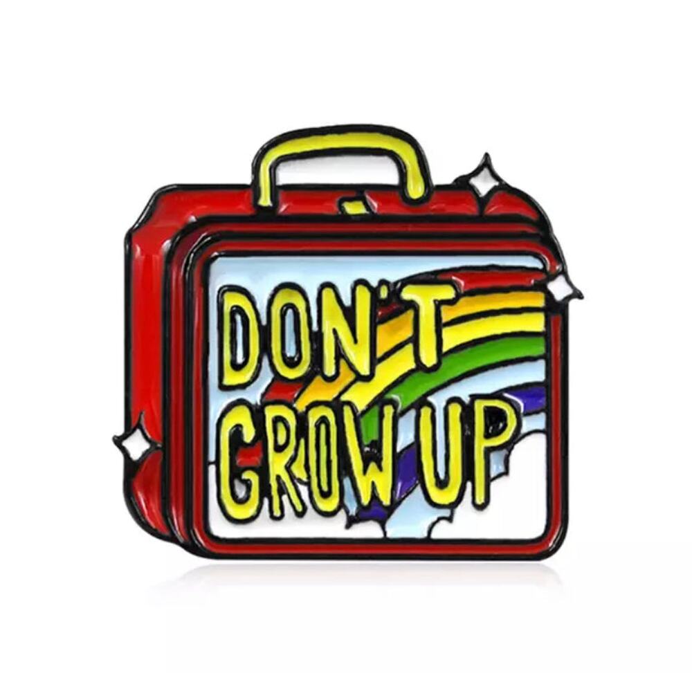 Don't Grow Up Suitcase Enamel Pins 432